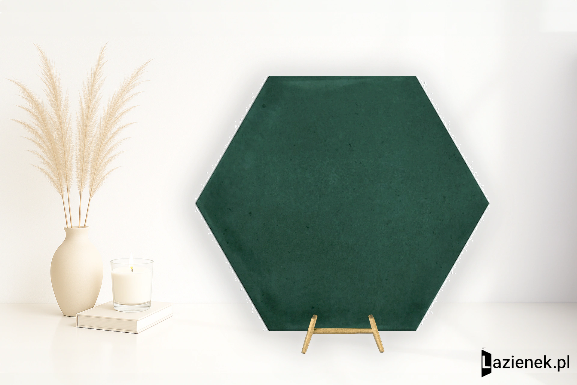 La Fabbrica Ava Small Emerald błyszcząca 10.7x12.4 cm gr. 9 mm - płytka nierektyfikowana / (L)180044